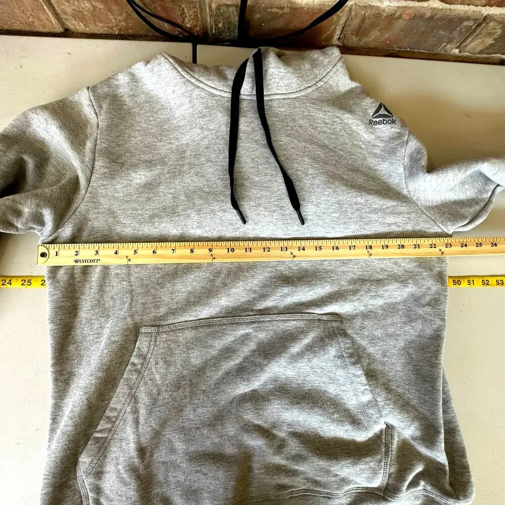 Reebok Men's Long Sleeve Training Grey‎ Hoodie - Size L